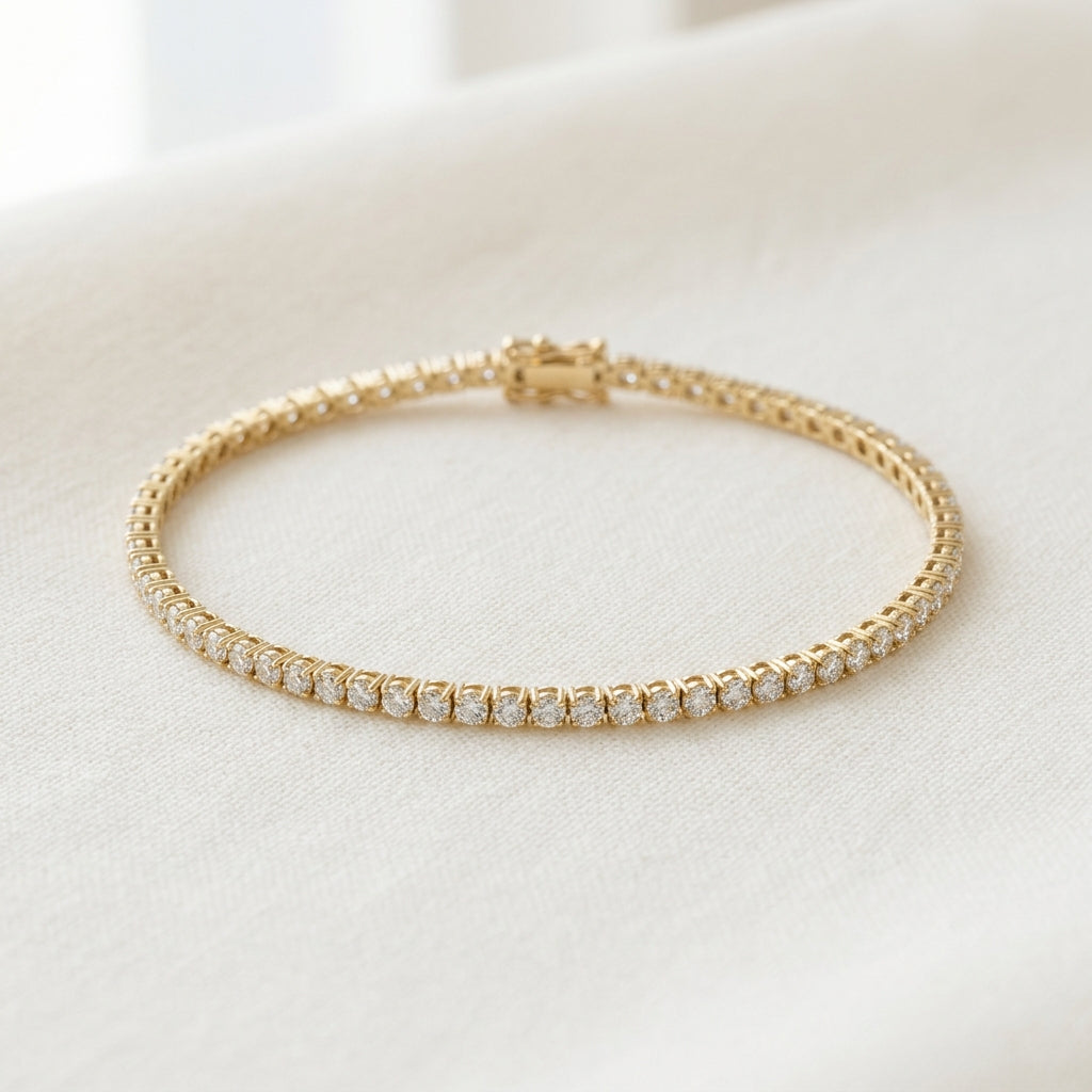 Petite lab-grown diamond tennis bracelet