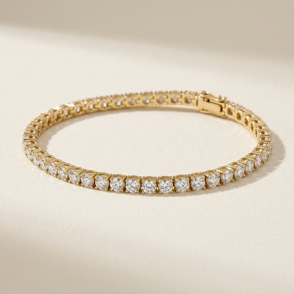 2 ct Lab Diamond Featherline Tennis Bracelet